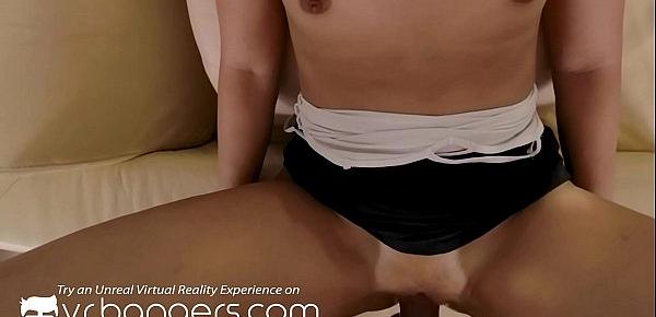  VR BANGERS Teen Asian Babysitter Needs To Get A Hard Lesson